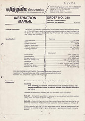 Hy-Gain TH3-MK3 Thunderbird Instruction Manual