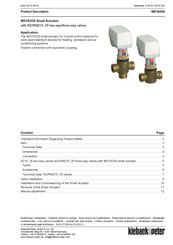 Kieback&Peter MD15/230 Product Description