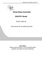 York DWCPXY Owner's Manual
