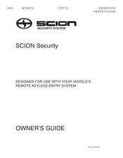 Scion RS3200 PLUS Owner's Manual