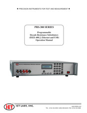 iET PRS-300 Series Operation Manual