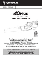 Westinghouse BLA40 User Manual
