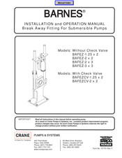 Barnes BAFEZ-3x3 Installation And Operation Manual