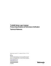 Tektronix TLA6404 Technical Reference