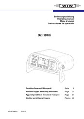 wtw Oxi 1970i Operating Manual