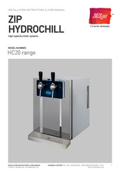 Zip HYDROCHILL HC20 Series Installation Instructions & User Manual