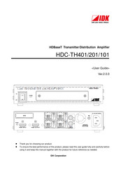 IDK HDC-TH401 User Manual