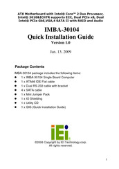 IEI Technology imba-30104 Quick Installation Manual