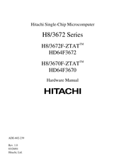 Hitachi H8/3670F-ZTAT HD64F3670 Hardware Manual