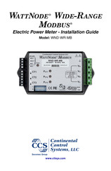 CCS WattNode WND-WR-MB Installation Manual