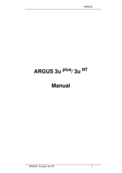 Intec Argus 3u plus Manual