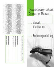WizCom Technologies Quicktionary-Multi Operation Manual