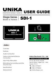 Unika SDI-1 User Manual
