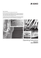 Asko D5896XXLFI Operation Instructions Manual
