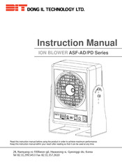 DONG IL TECHNOLOGY LTD ASF-ADM Instruction Manual
