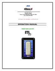 Idex Class 1 ITL 40 Operation Manual