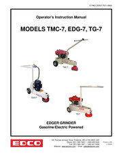 Edco TG-7 Operator's Instruction Manual