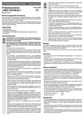Conrad AMZH-1623/SW-08-1 Operating Instructions Manual