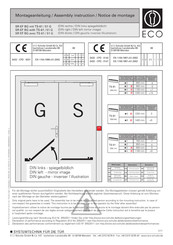 Eco SR-EF BG Assembly Instructions Manual