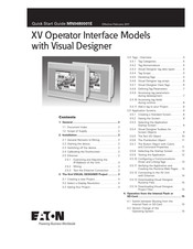 Eaton XV-152 Series Quick Start Manual