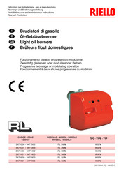 Riello RL 50/M Installation, Use And Maintenance Instructions