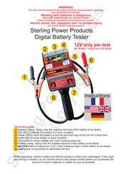 Sterling Power Products Digital Battery Tester Manual