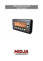 HIDJA RallyComp 200 User Manual