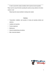 MecPower Tecway Power storm Manual