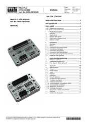 Barth Mini-PLC STG-810 Manual