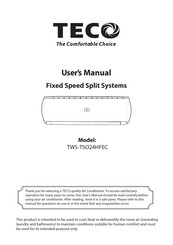 Teco TWS-TSO24HFEC User Manual