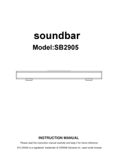Sylvania SB2905 Instruction Manual