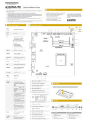 ASROCK A320TM-ITX Quick Installation Manual