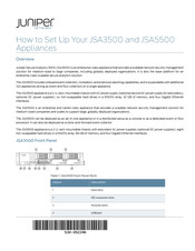 Juniper JSA5500 Setup Manual
