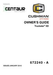 Cushman Truckster XD 2018 Owner's Manual