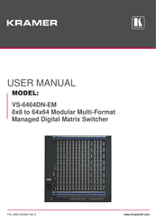 Kramer VS-6464DN-EM User Manual
