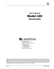Lake Shore 420 User Manual