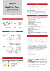 Intercoax ECP-2601T Quick Start Manual