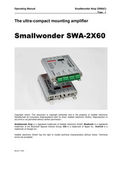heddier electronic Smallwonder SWA-2X60 Operating Manual