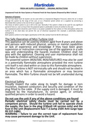 MARTINDALE M26/500/SCHUKO Original Instructions Manual