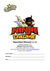 Magic Play Ninja Challenge Operation Manual