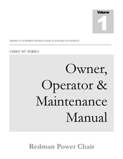 Redman Power Chair CHIEF 107 SERIES Owner's/Operator's Manual