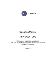 TFortis PSW-2G2F+UPS Operating Instructions Manual