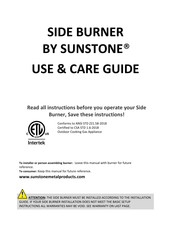 SUNSTONE 1SSB Use & Care Manual