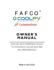 FAFCO CoolPV Owner's Manual