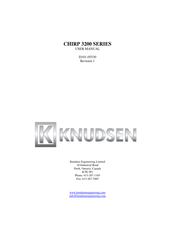 knudsen Chirp 3204 User Manual