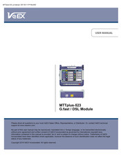 VeEX MTTplus-523 User Manual
