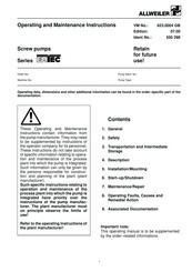Allweiler Emtec D8.6 Series Operating And Maintenance Instructions Manual