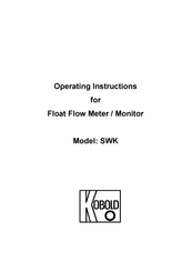 Kobold SWK Operating Instructions Manual