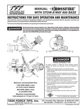 Task Force Tips Stow-A-Way 800 Base Instructions For Safe Operation And Maintenance