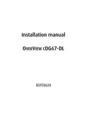 Barco OverView cDG67-DL Installation Manual